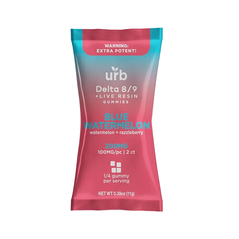 URB Delta-8 & Delta-9 Live Resin Gummies