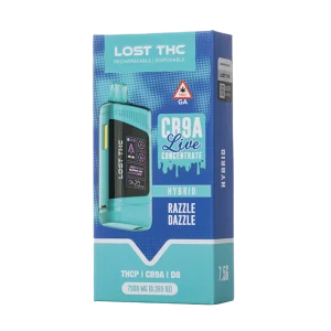 Lost THC CB9A Live Concentrate Disposables | 7.5G