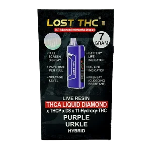 Lost THC THCa Liquid Diamond 7 Gram Disposable Vapes